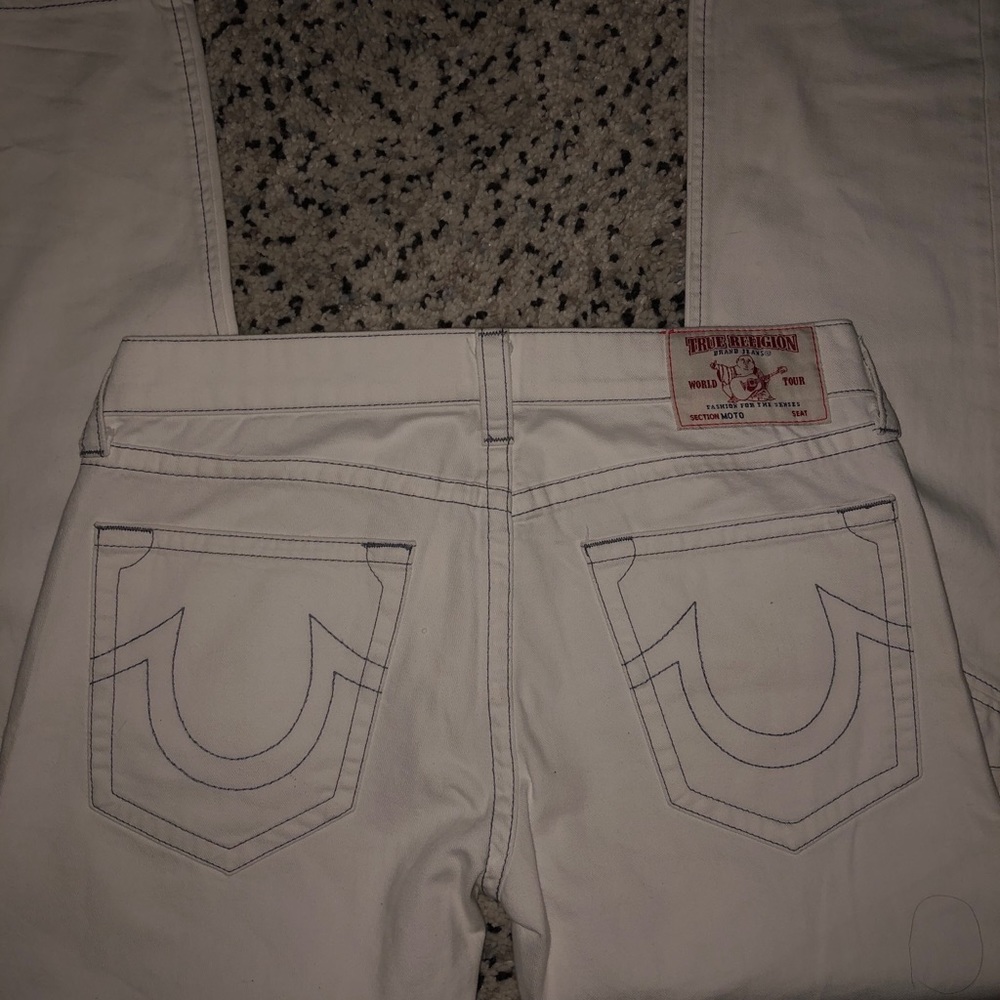 White True Religion Jeans worn 1 time